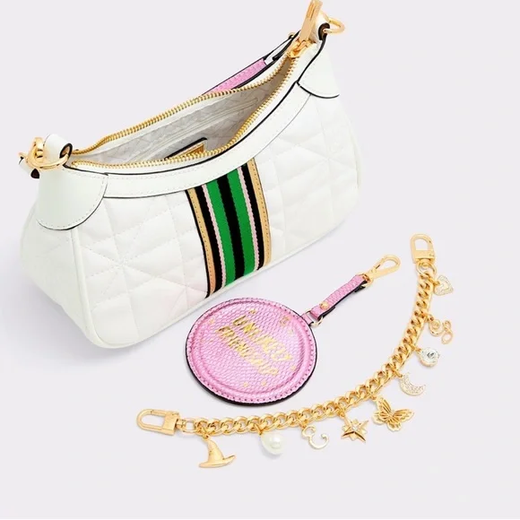 Aldo WICKED Stylish White with charms and Guitar Strap Women's Bag SOLD OUT! - Picture 3 of 15